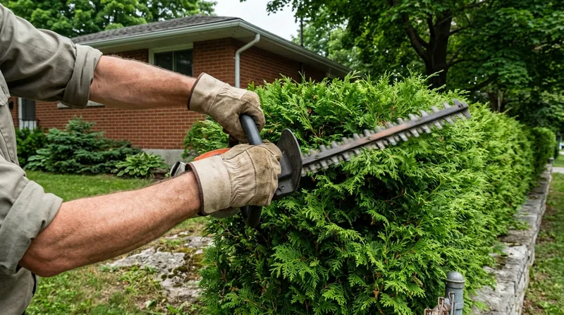 Cedar Hedge Trimming in Kingston