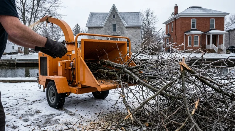 Wood Chipping in Kingston